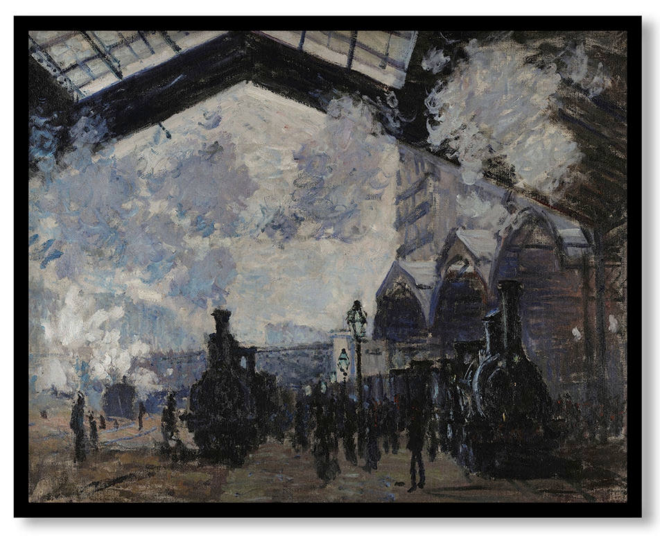 The Gare St-Lazare by Claude Monet (1877)