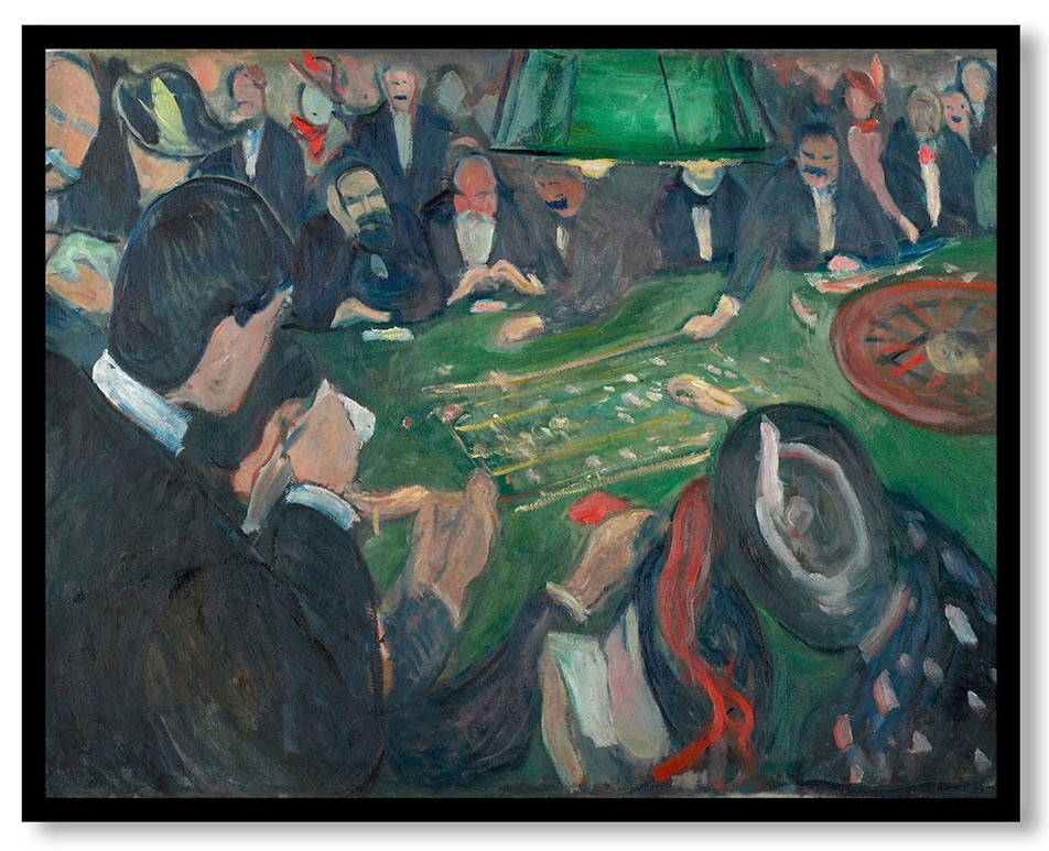 At the Roulette Table in Monte Carlo by Edvard Munch