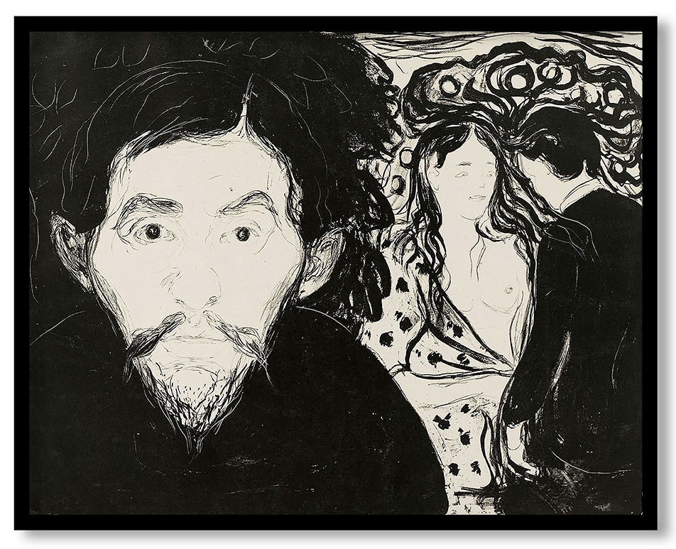 Eifersucht by Edvard Munch (1896)