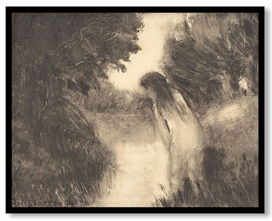 A Bather by Camille Pissarro (1894)