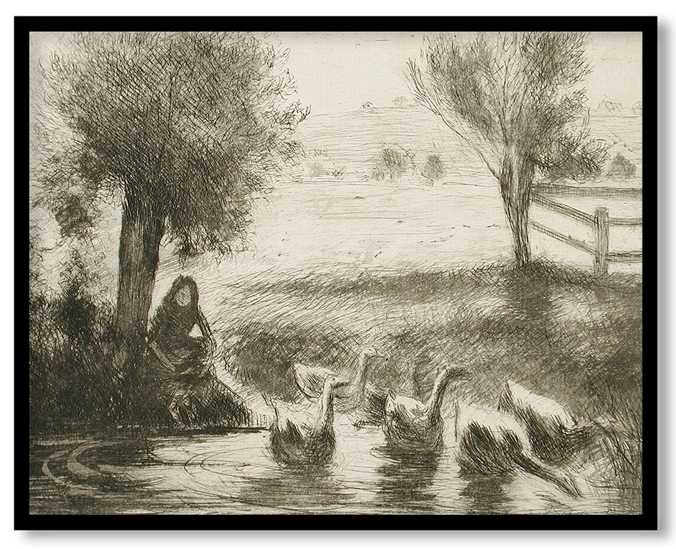 Gardeuse d'Oies by Camille Pissarro (1888)