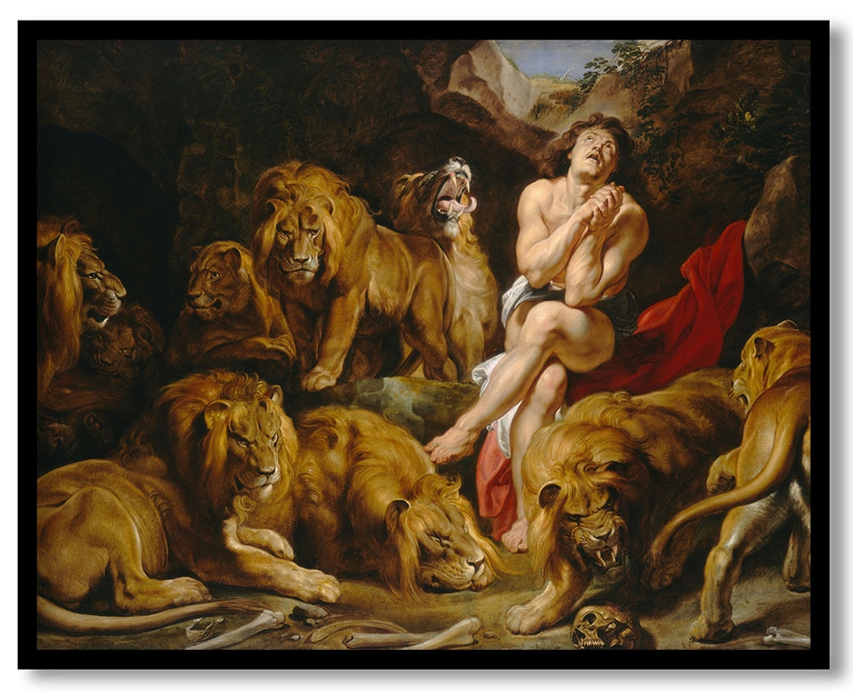 Daniel in the Lions' Den by Peter Paul Rubens (c. 1614-1616)