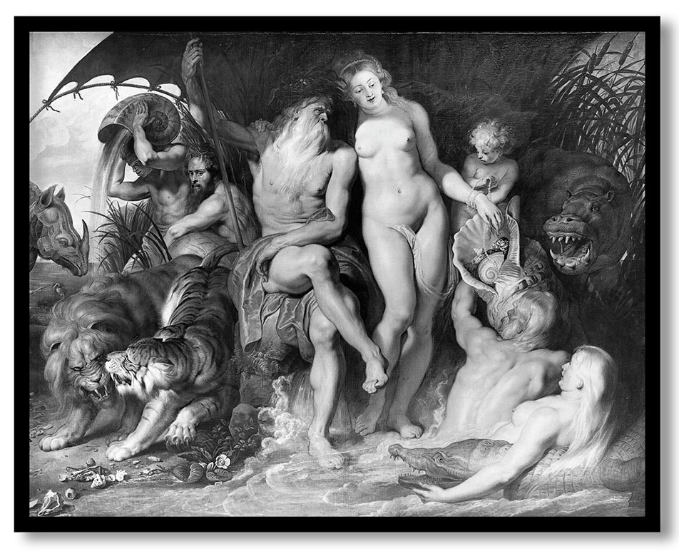 Flussgott und Erdteil by Peter Paul Rubens (1614)