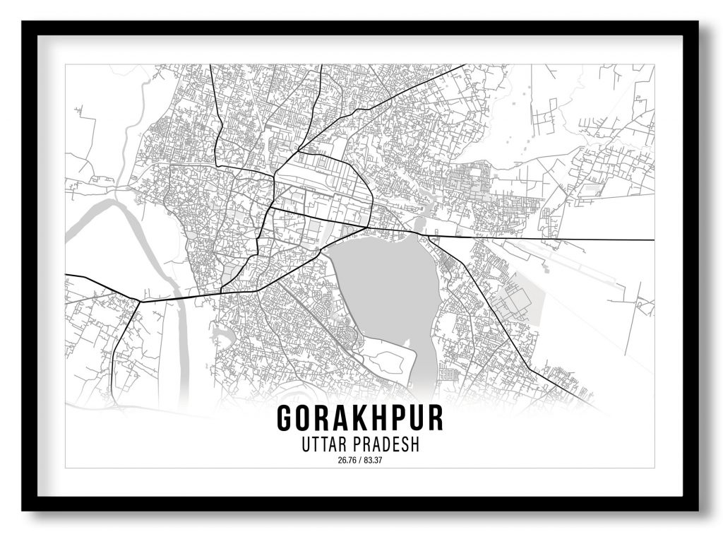 Gorakhpur gradient map