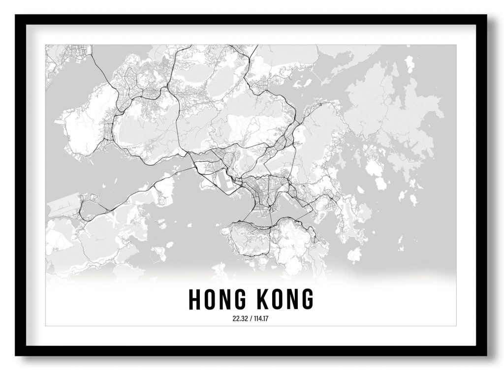 Hong Kong gradient map