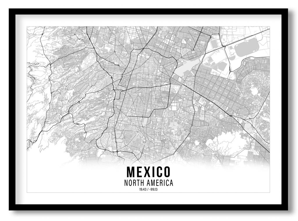 Mexico gradient map