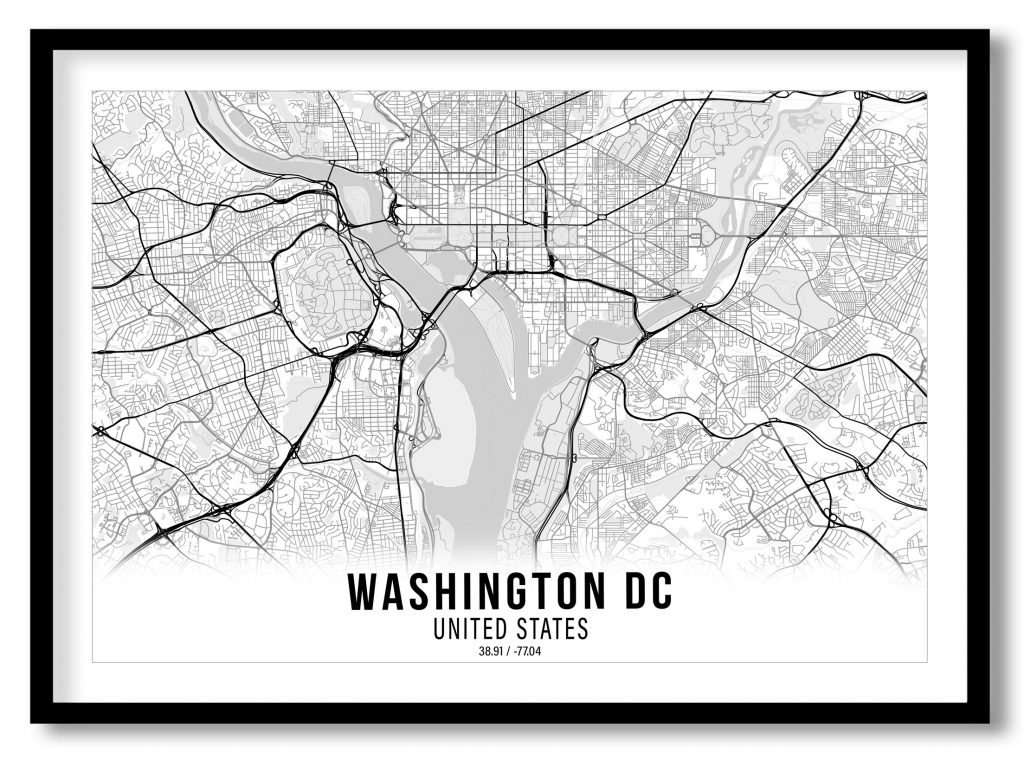 Washington DC gradient map