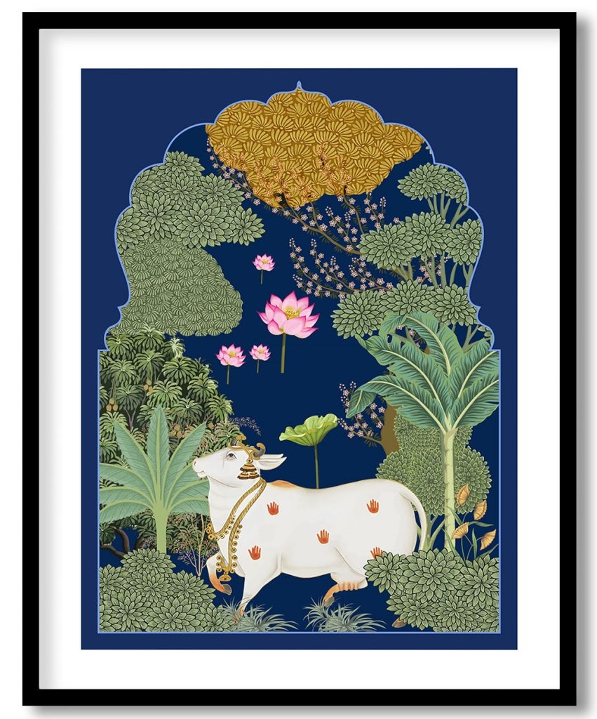 Sacred cow in pichwai bagh