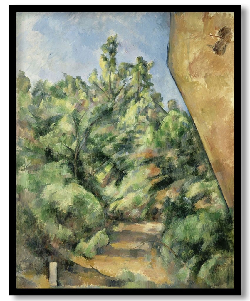 The Red Rock by Paul Cezanne (1895)