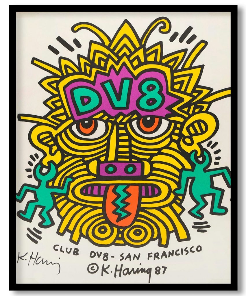 Club DV8 – San Francisco by Keith Haring (1987)