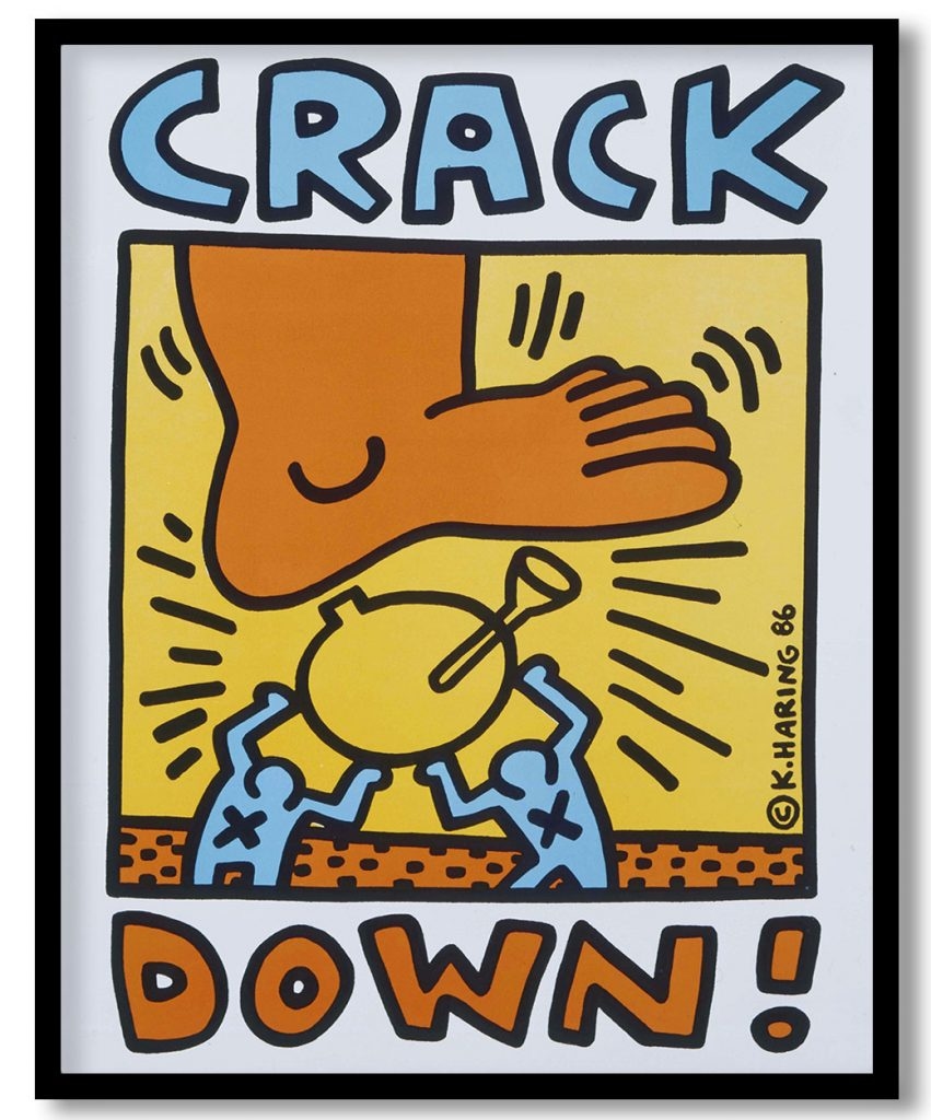 Crack Down! by Keith Haring (1986)