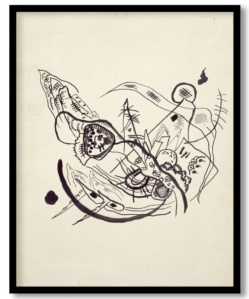 Study for Tekst khudozhnika by Wassily Kandinsky (1918)