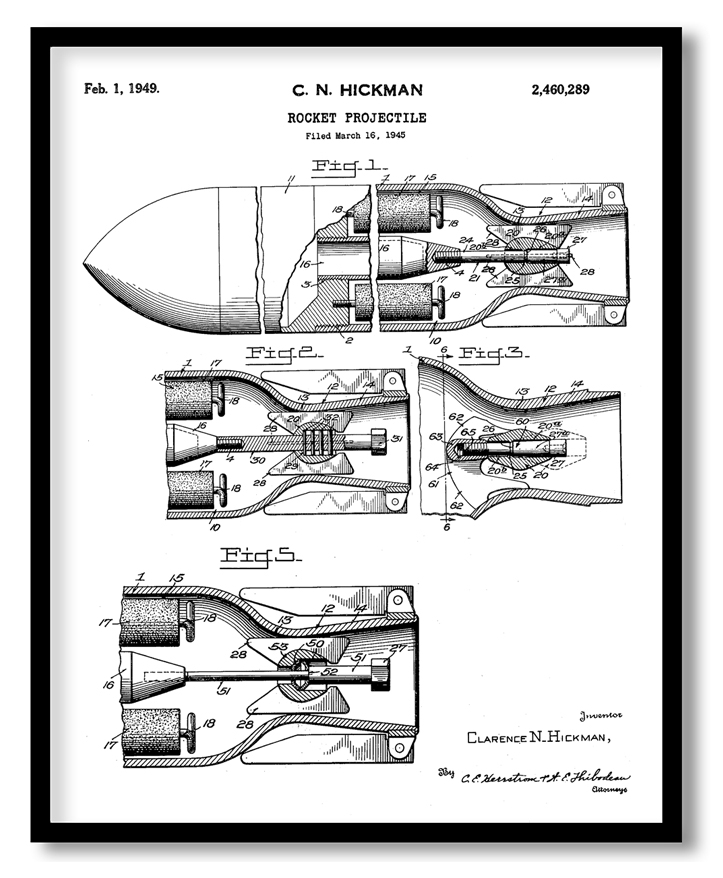 Rocket projectile 1949