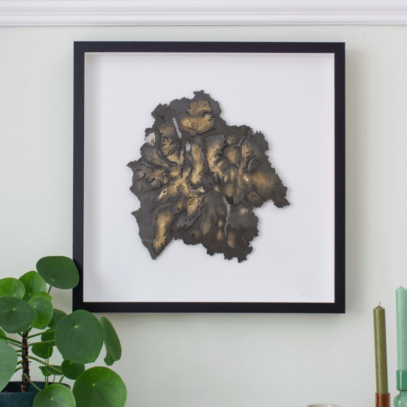 Lake District National Park Contour Map