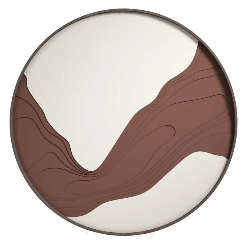 Wall Decor MKMKL Round Three-Dimensional Carved Painting