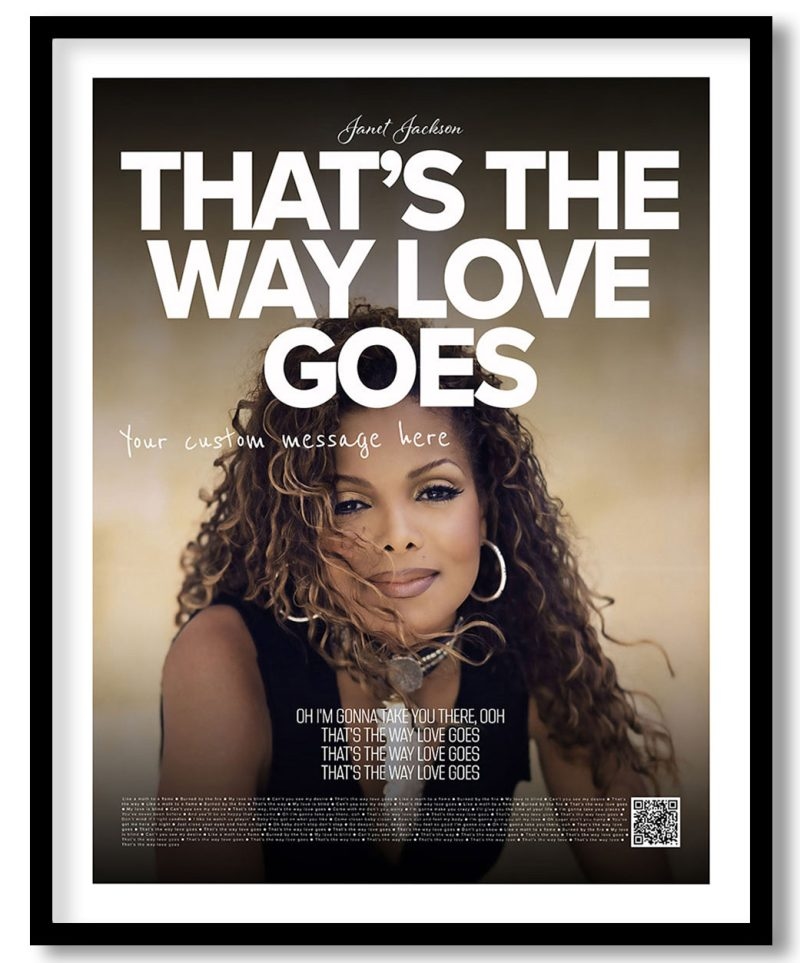 Janet Jackson - That's the way love goes (poster)