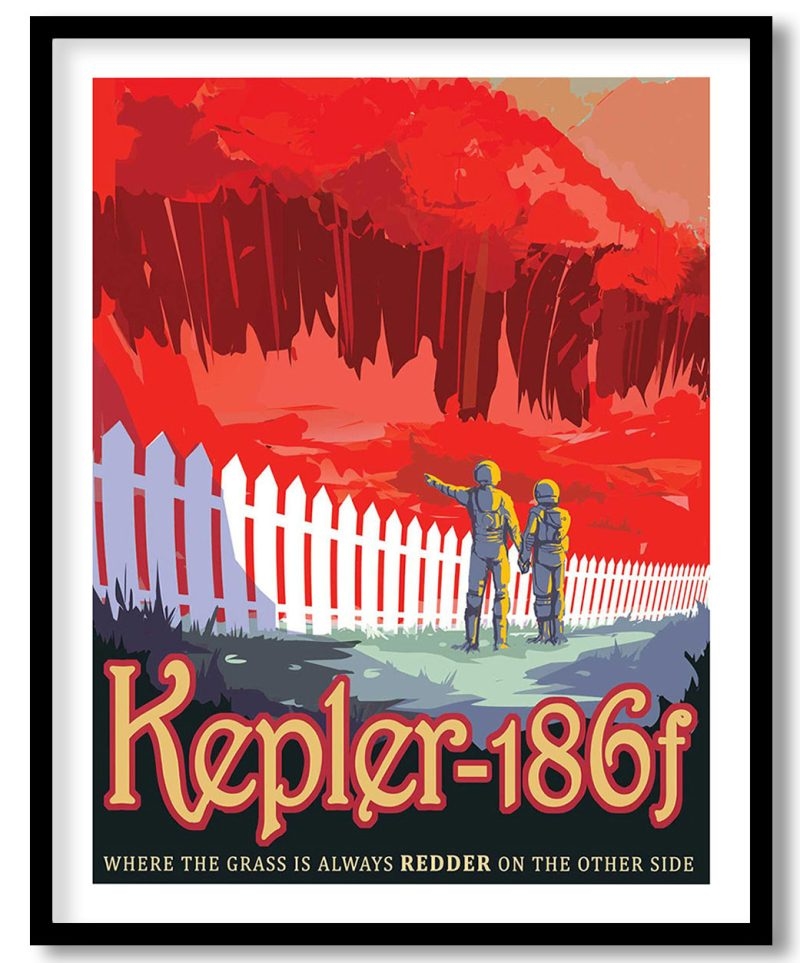 Kepler 186f travel poster