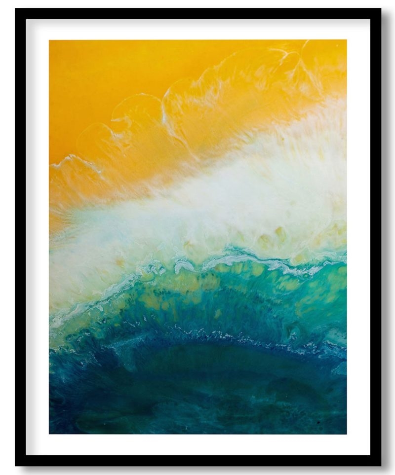 Abstract beach painting