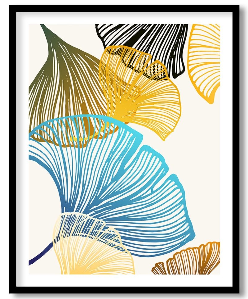 Blue grand ginkgo with its beautiful babies