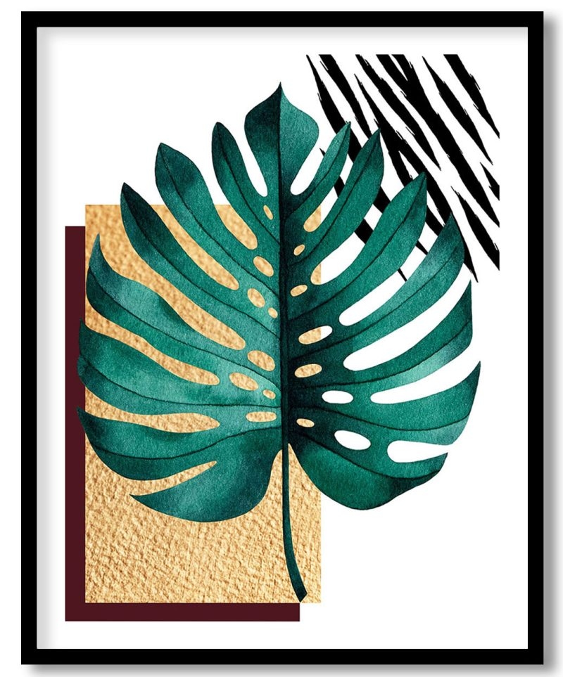 Glittery Green Monstera