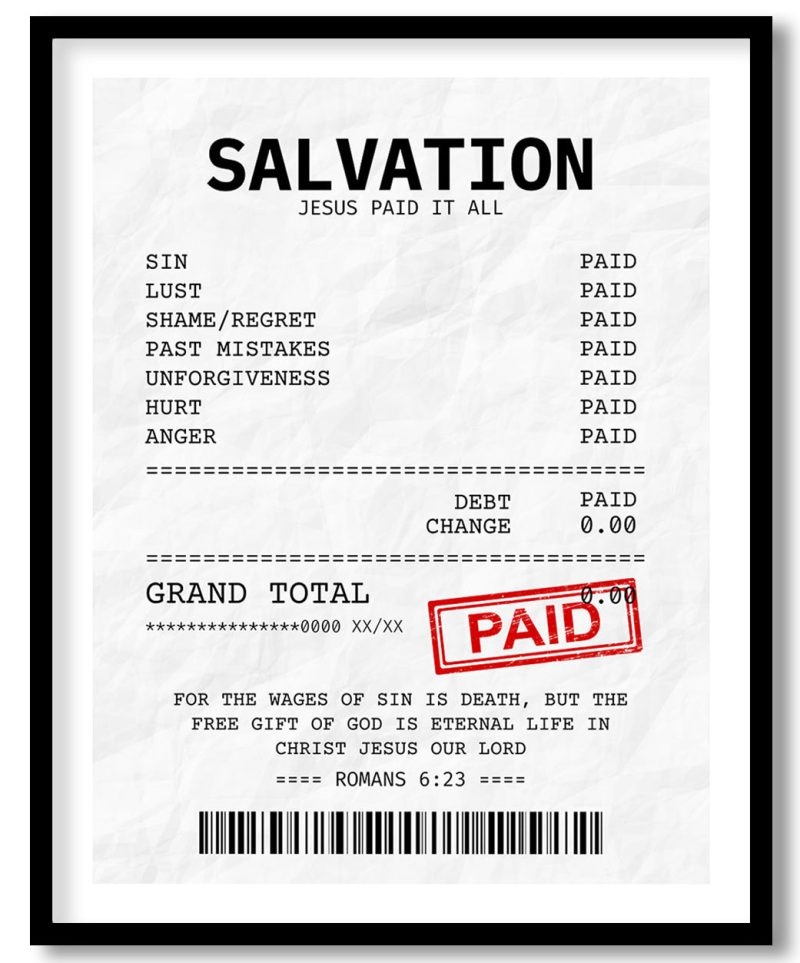 Salvation jesus paid at all