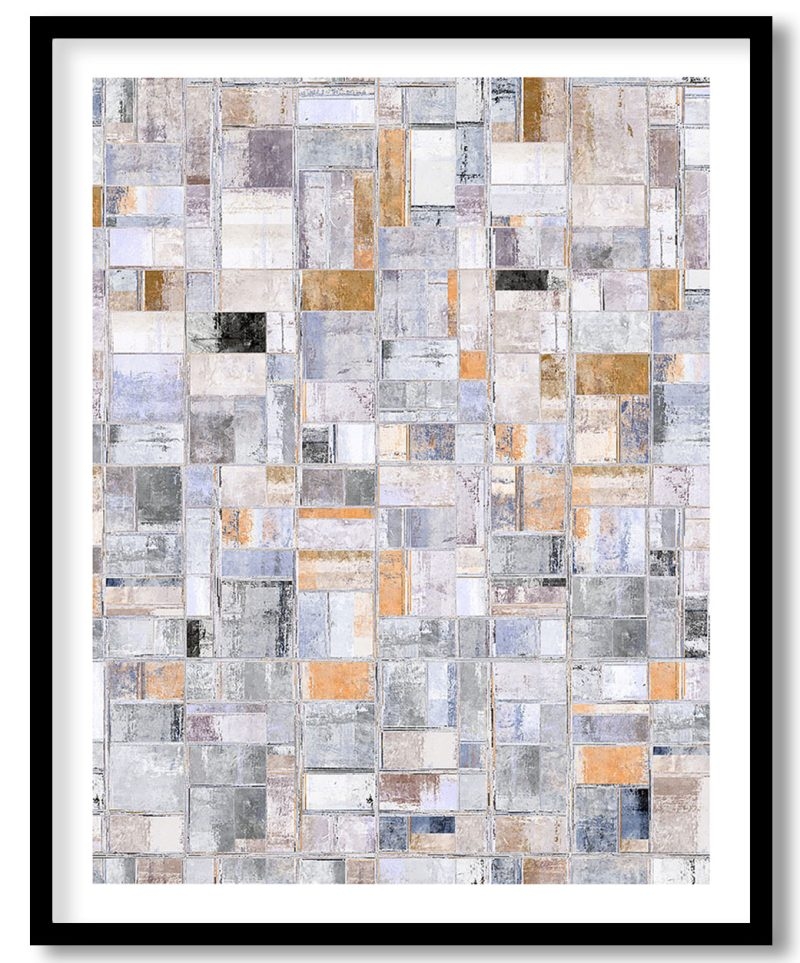 Abstract square grunge