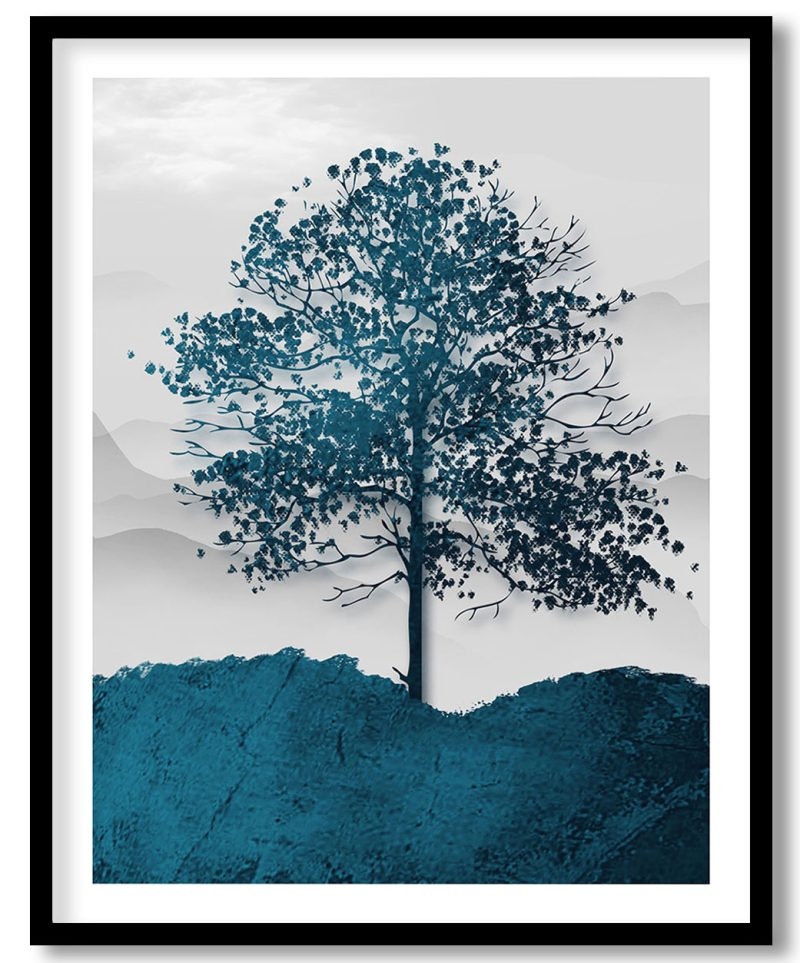 Sea blue tree