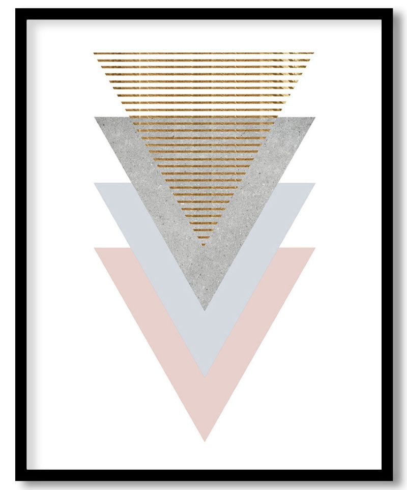 Geometric Triangles downwards