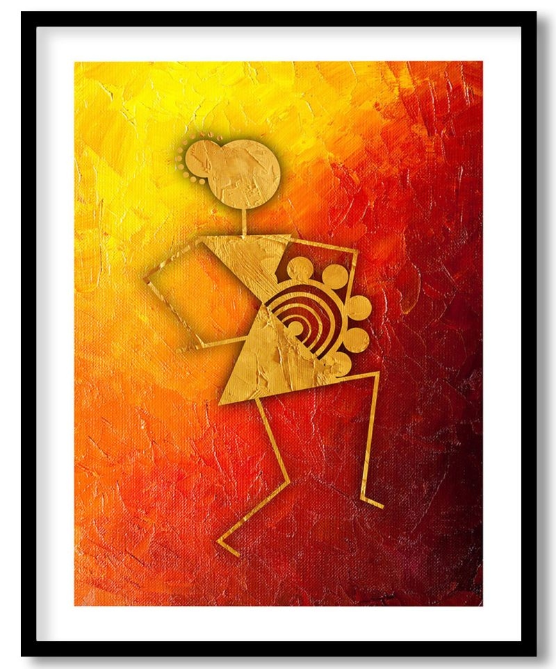 Warli tribal dancer #2124