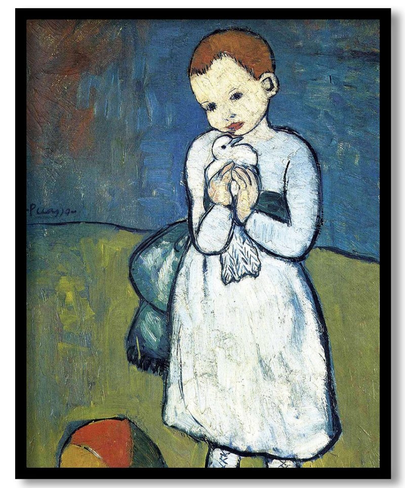 Child with dove by Pablo Picasso (1901)