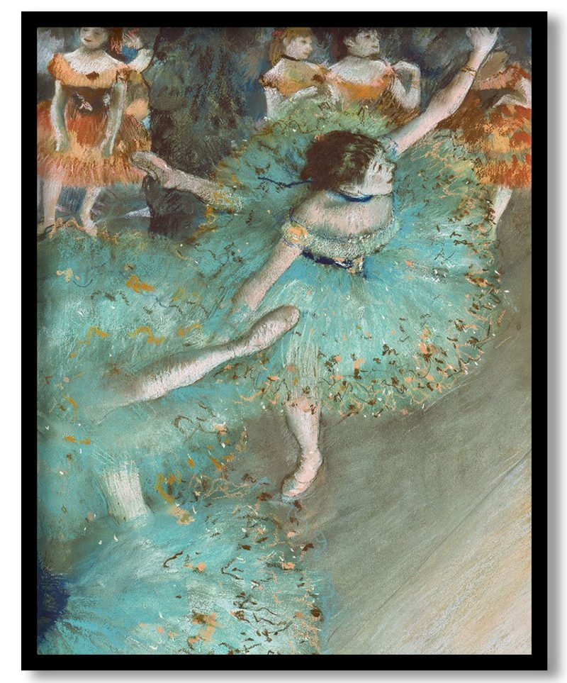 The green dancer by Edgar Degas (1879)