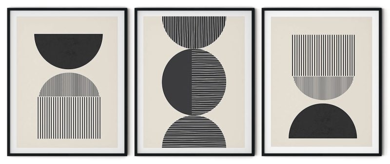 Geometric layout silhouette abstract