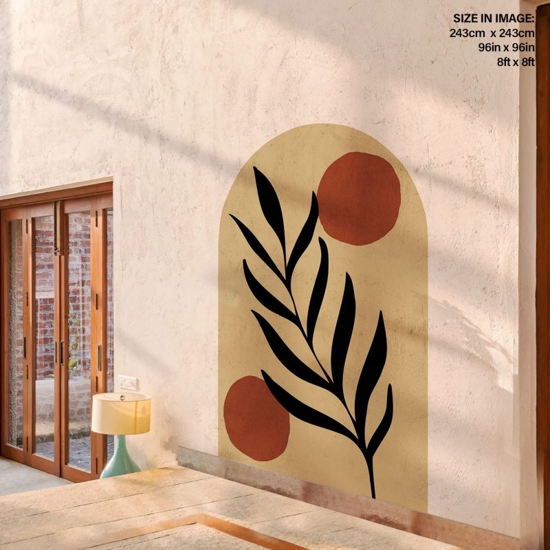 Tropical abstract boho arc