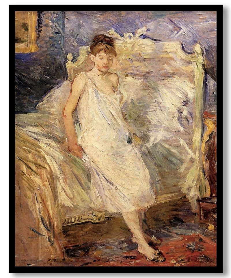 Getting Up by Berthe Morisot (1885-1886)