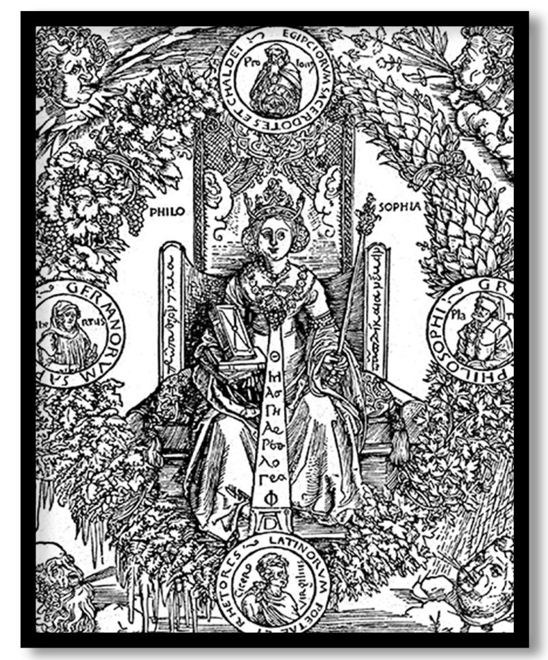 Philosophia (personification of philosophy) by Albrecht Durer (1502)