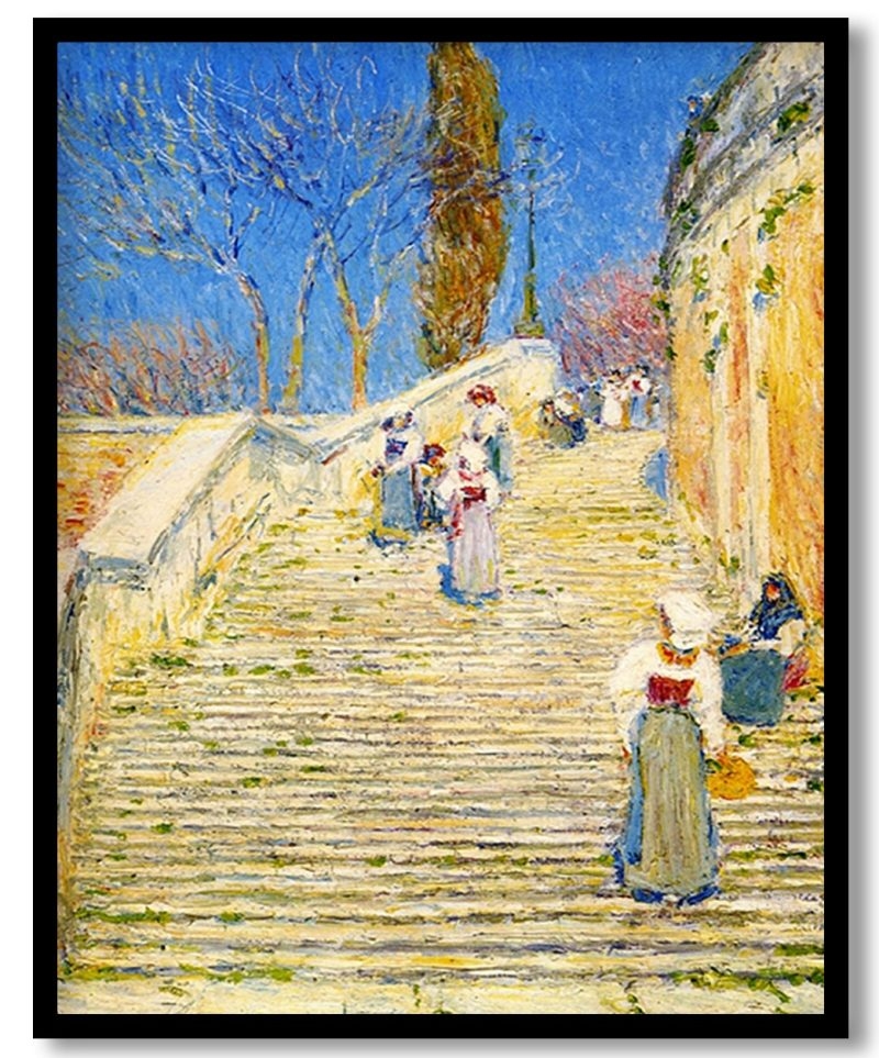 Piazza di Spagna, Rome by Childe Hassam (1897)