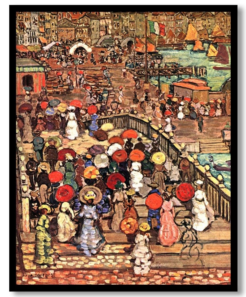 Ponte Della Paglia by Maurice Prendergast (1899)
