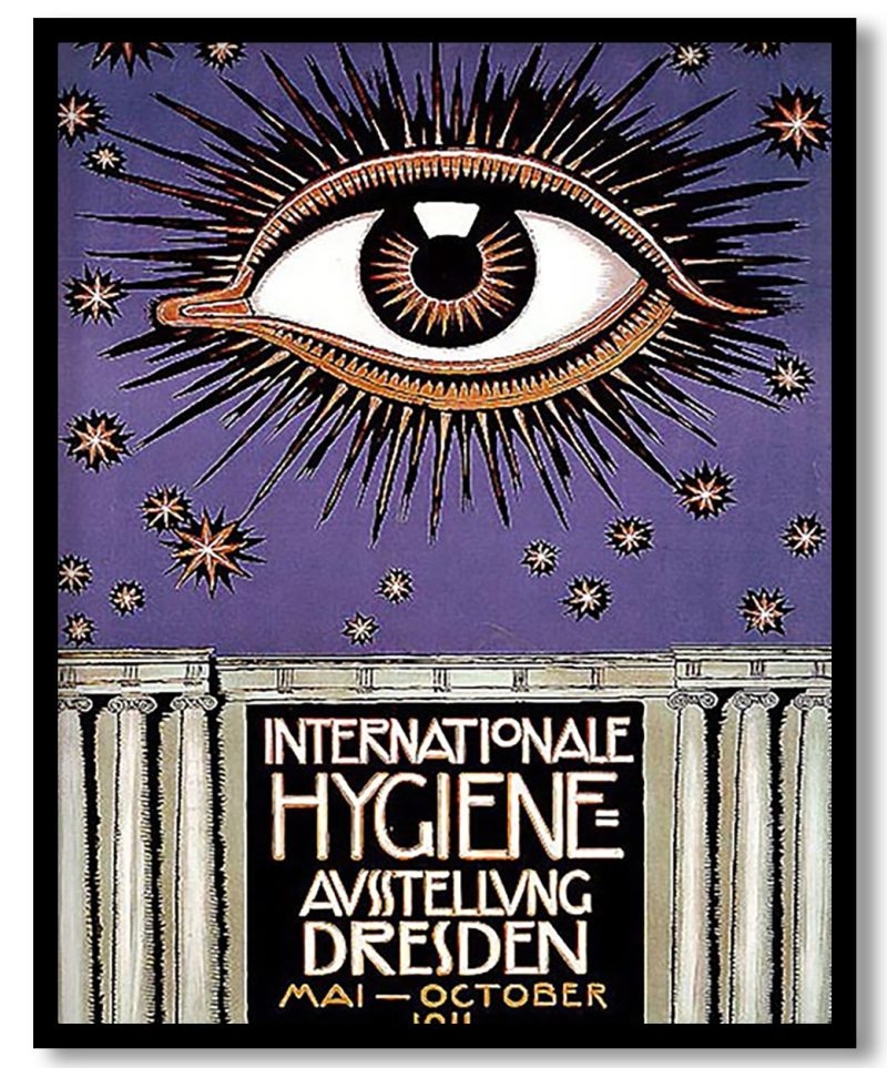 Poster for the International Hygiene Exhibition 1911 in Dresden by Franz Stuck (1911)