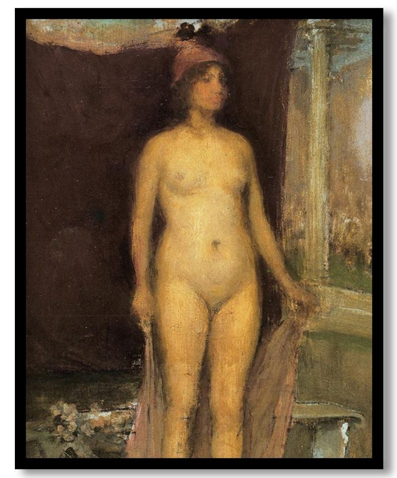 Purple and Gold Phryne the Superb Builder of Temples   by James Mcneill Whistler (1898 1901)