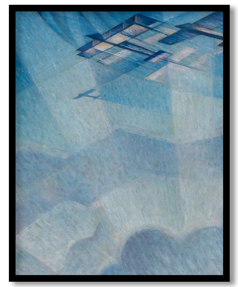 Pursuing a Taube by C. R. W. Nevinson (1915)