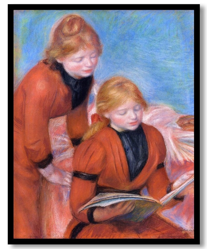 Reading by Pierre Auguste Renoir (1889)