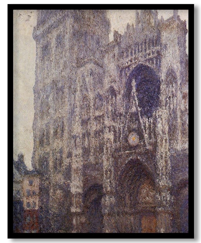 Rouen Cathedral, The Portal and the Tour d'Albene, Grey Weather by Claude Monet (1894)