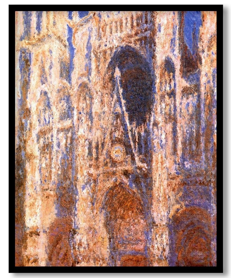 Rouen Cathedral, the Portal in the Sun by Claude Monet (1894)