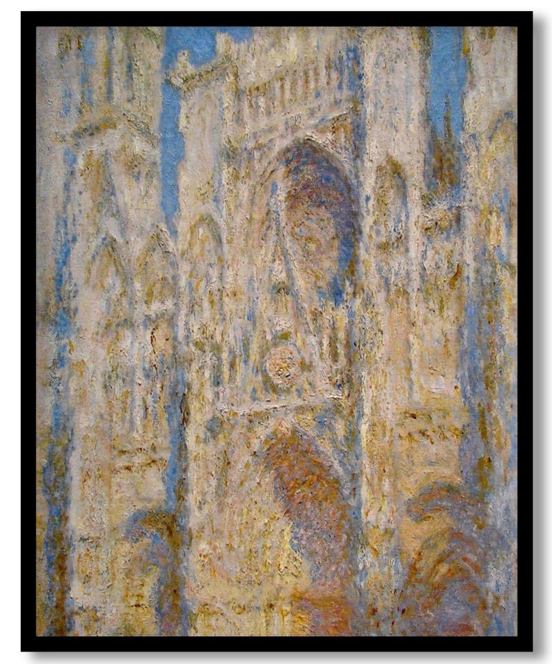 Rouen Cathedral, West Facade, Sunlight by Claude Monet (1894)