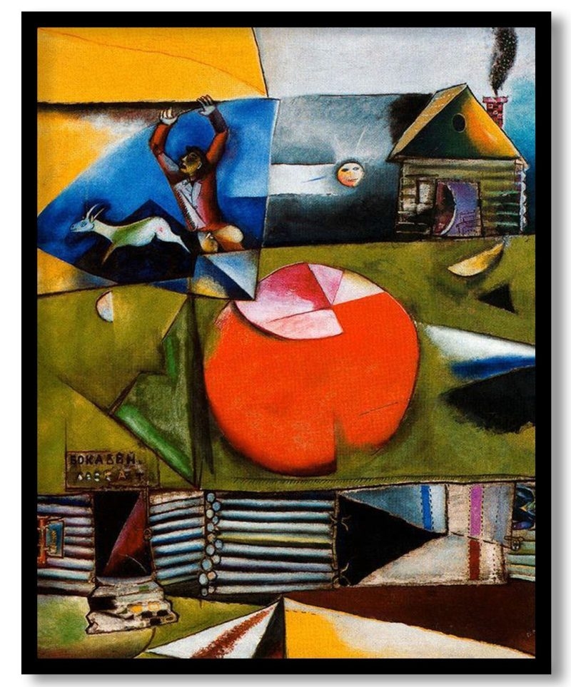 Russian Village Under the Moon by Marc Chagall (1911)