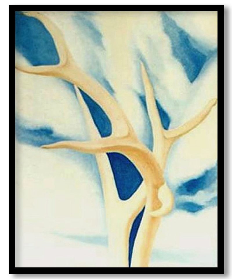 Saddle Roan Horns by Georgia O'Keeffe (Unknown)