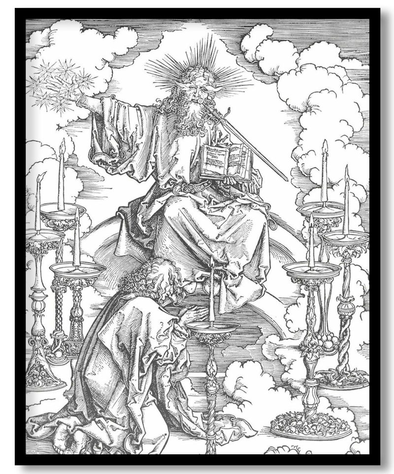 St John's Vision of Christ and the Seven Candlesticks by Albrecht Durer (1497-1498)
