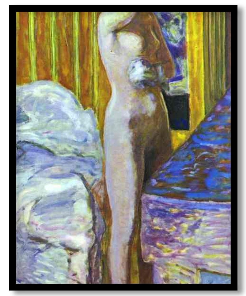 Standing Nude by Pierre Bonnard (1922-1930)