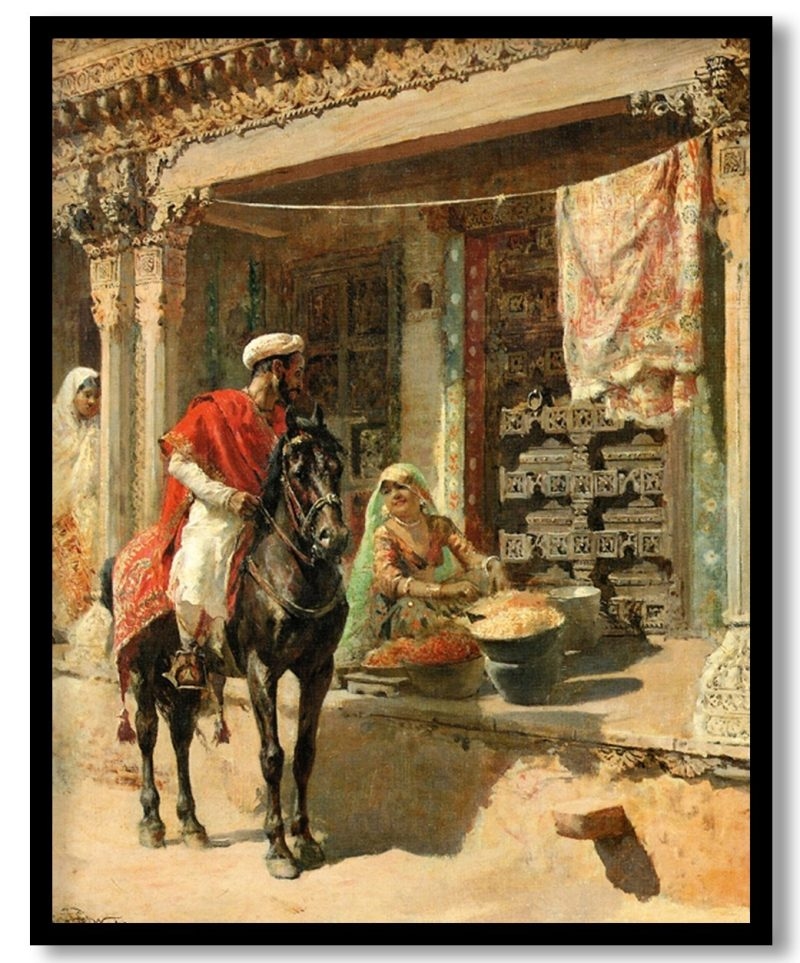 Street Vendor, Ahmedabad by Edwin Lord Weeks (1885)