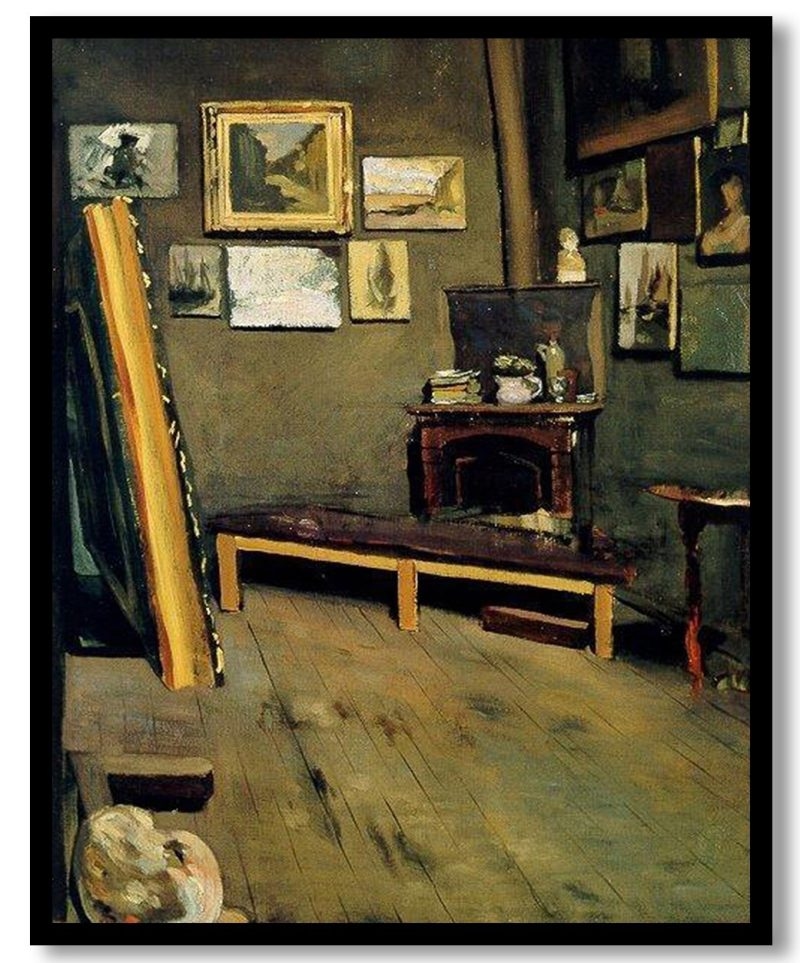 Studio Of The Rue Visconti by Frederic Bazille (1867)